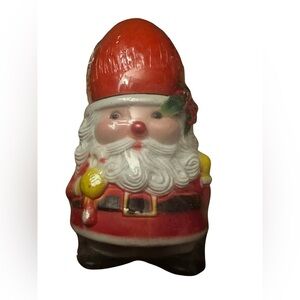 Vintage 1973 Mr. Santa Candle n holder in shrink wrap new in box